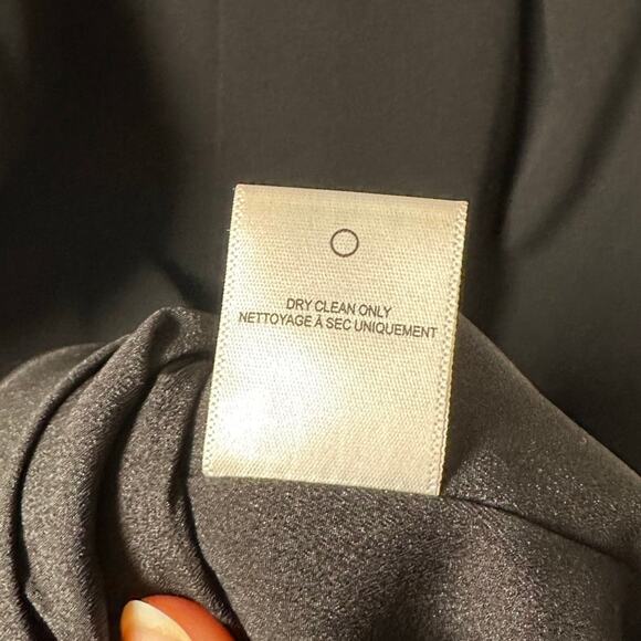 Halston Heritage Black High Draped Neck Sleeveless Dress Women's Large - Picture 9 of 11